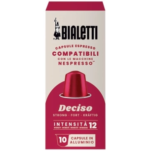 nespresso compatibles aluminum deciso 10 capsules - bialetti