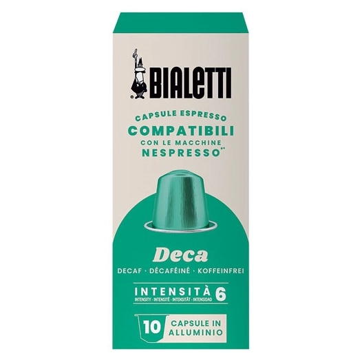 nespresso compatibles aluminum deca 10 capsules - bialetti