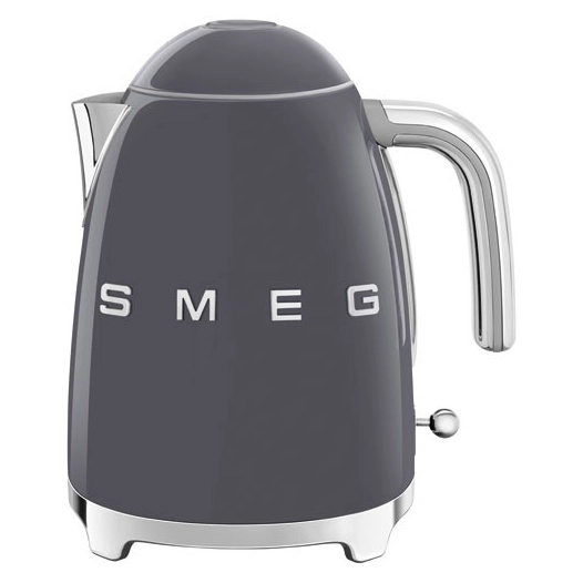 bouilloire 1.7 l gris ardoise - années 50 - klf03greu - smeg