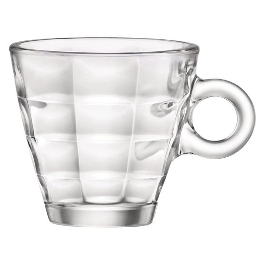 cube espresso tasse s.coupes cl lot de 6 - bormioli