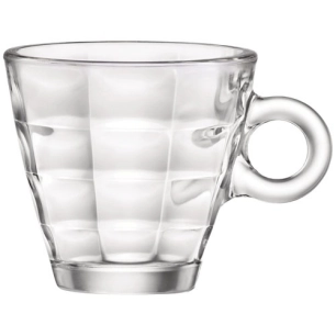 cube espresso tasse s.coupes cl lot de 6 - bormioli