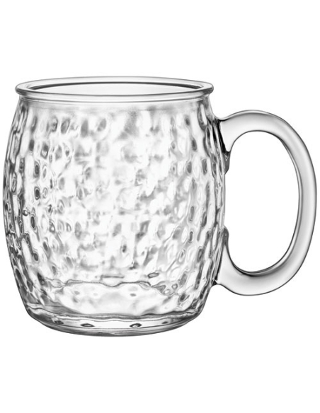 6 verre à cocktail 54,5 cl transparent martelé - moscow mule - bormioli