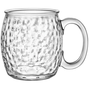 verre à cocktail 54,5 cl transparent martelé - moscow mule - bormioli