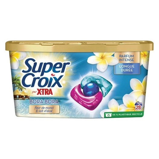 lessive capsule super croix bora bora x 28 - super croix