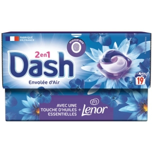 lessive pods dash envolée d'air x19 - dash