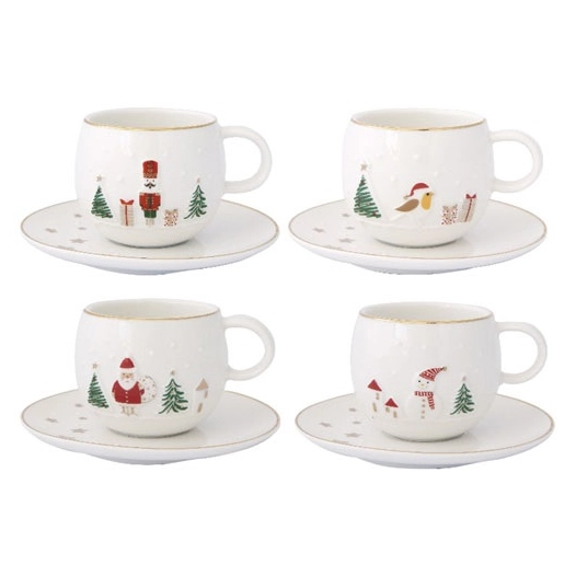 4 tasse à café 12 cl - let it snow - easy life