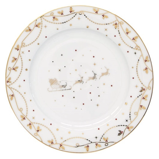 12 assiette à dessert 19 cm - christmas lights - easy life