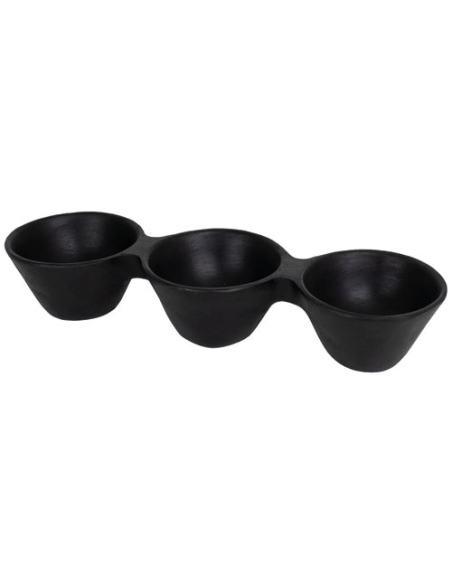 Set 3 Coupelles Yucatan Noires Design moderne, polyvalence - ARDTIME