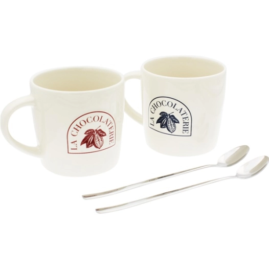 coffret duo 2 mugs 50 cl + 2 cuillères - la chocolaterie - ardtime