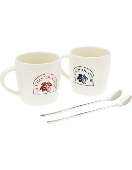 coffret duo 2 mugs 50 cl + 2 cuillères - la chocolaterie - ardtime