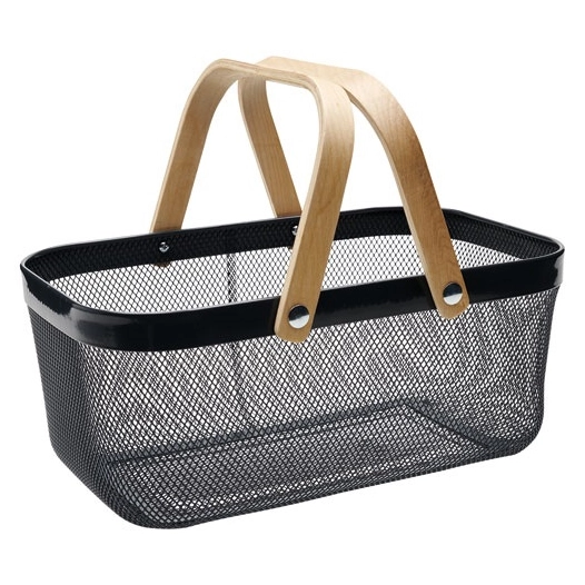 panier metal 16l 24 x 40 x 17 cm gris fonce - guillouard