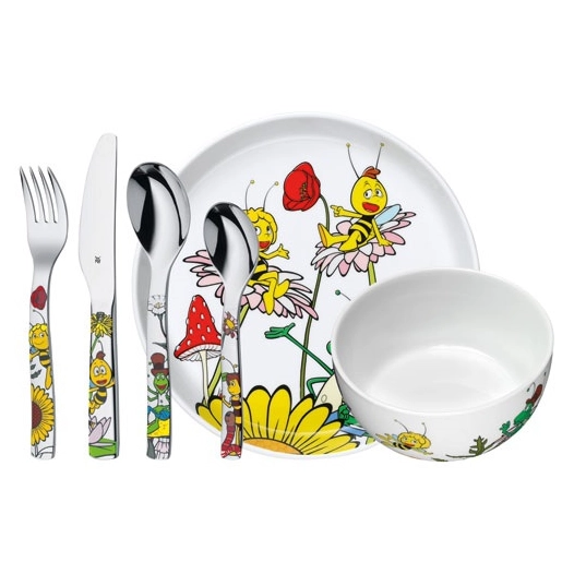 set vaisselle enfant 6 pièces - maya l'abeille - wmf