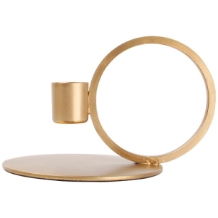 bougeoir 9 cm métal or - pillar - sp collection