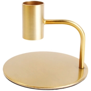 bougeoir 8 cm métal or - pillar - sp collection