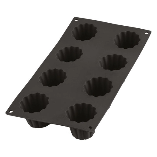 gourmet moule cannele 8p noir - lekue