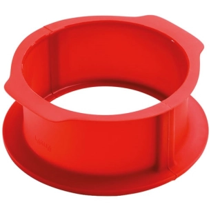 duo moule charlotte cake 8p silicone rouge - lekue