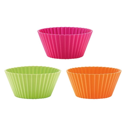 classic moule cupcake x12 7cm colors - lekue