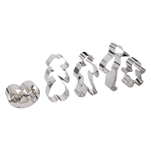 decoupoir inox lot/5 ass bredele d alsace - patisse