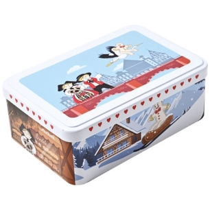 boite a biscuits metal decor alsace - patisse