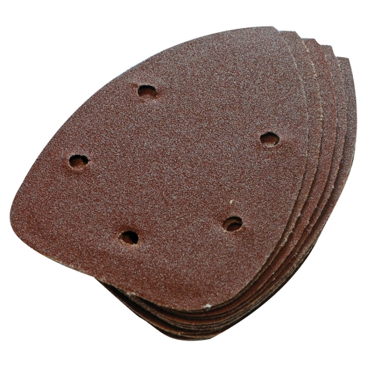 feuilles abrasives triangulaires auto-agrippantes, 140 mm, 10 pcs - grain 60 - silverline