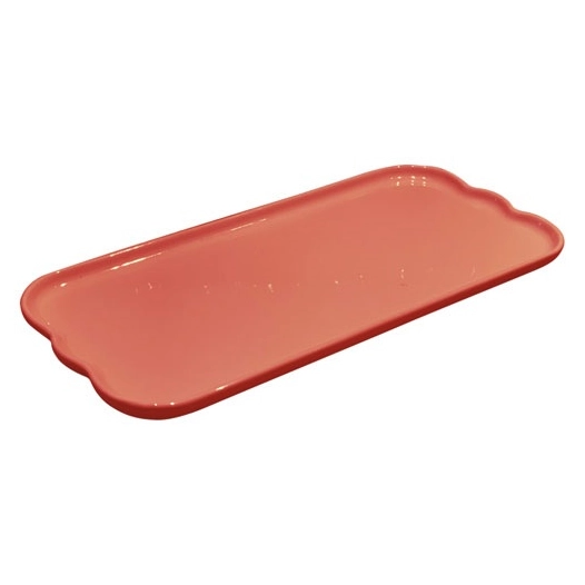 plat à cake 31.5 x 15 cm rose candy - madeleine - emile henry