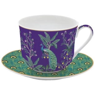 coffret tasse déjeuner 40 cl - imperial peacock - easy life