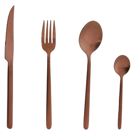 ménagère 16 pièces copper - anuradha - jean dubost