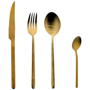 ménagère 16 pièces gold - anuradha - jean dubost