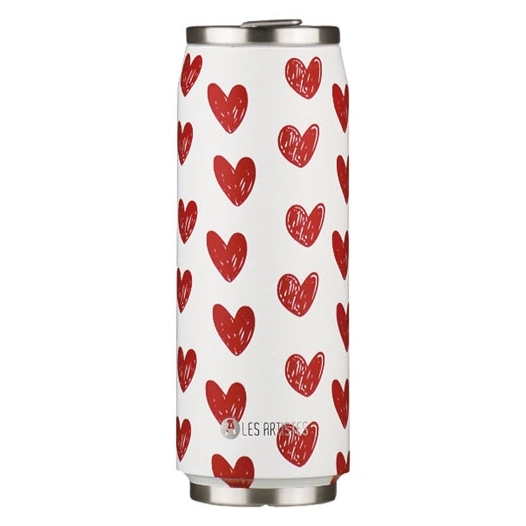 canette iso 500ml heart - les artistes