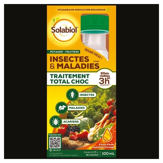traitement total potager fruitiers 100 ml - solabiol