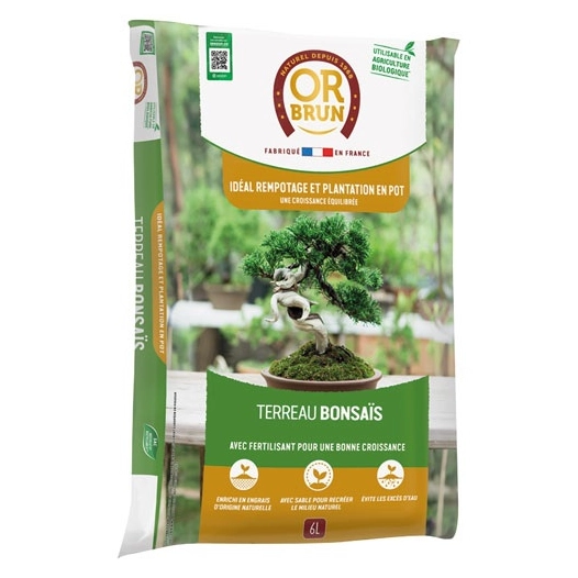 terreau bonsaïs uab 6 l / nc - or brun