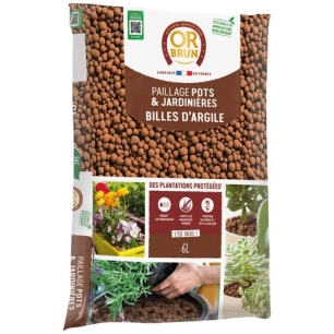 Billes d'argile uab 6 litres / nc - or brun