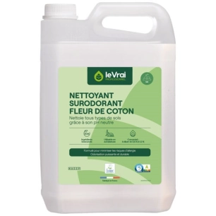 nettoyant surodorant concentré fleur de coton 5 l - le vrai professionne