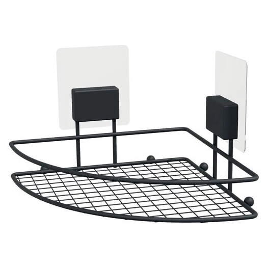 etagère d'angle noire magic 20 x 20 x 13,5 (h) cm - compactor