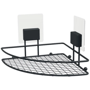 etagère d'angle noire magic 20 x 20 x 13,5 (h) cm - compactor