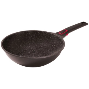 poêle wok 30 cm - granit pro - baumalu