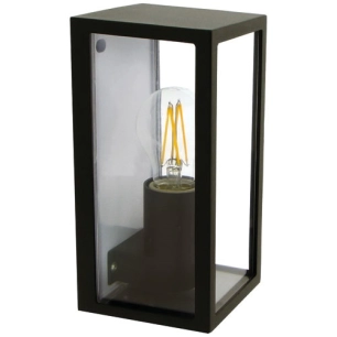 applique gijon e27 15 w alu noir - prolight