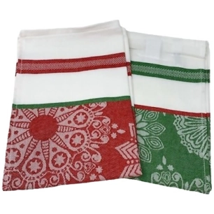 torchon motifs noel 50 x 70 cm coton - tissages de beaulieu