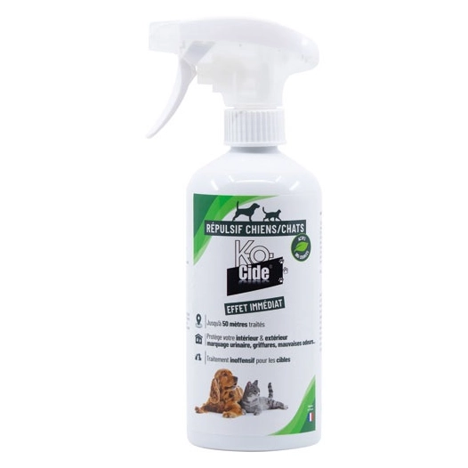 kocide spray répulsif chiens et chats 450 ml - k-ocide