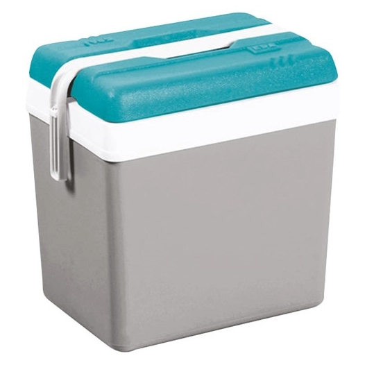 glacière 24 l gris perle couvercle bleu lagon - eda