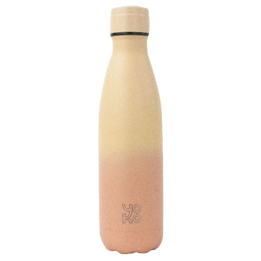 bouteille isotherme 500 ml sorbet pêche - nomade - yoko design