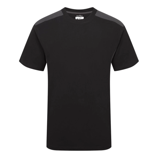 t-shirt bicolore - taille xl - noir/gris - portwest