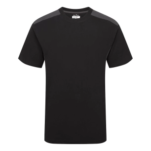 t-shirt bicolore - taille xl - noir/gris - portwest