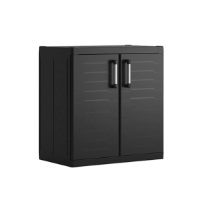armoire basse xl. 89 x 54 x h93 cm noir- detroit - keter