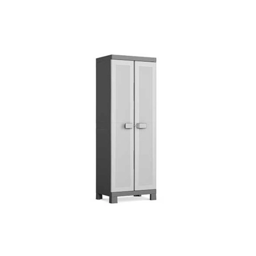 armoire haute 65 x 45 x h182 cm gris-noir - logico - keter