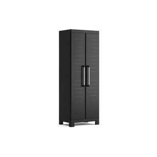 armoire haute 65 x 45 x h182 cm noir - detroit - keter