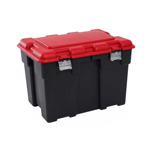 coffre de rangement explorer 185 l. 84.2 x 60.2 x h57 cm noir-rouge - keter
