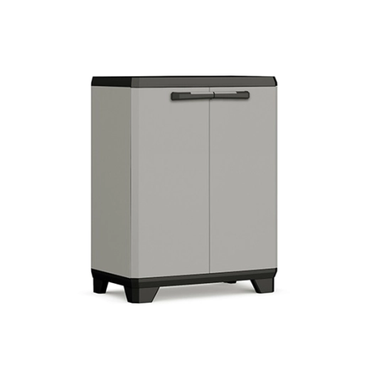 armoire basse 68 x 39 x h90 cm gris - planet - keter