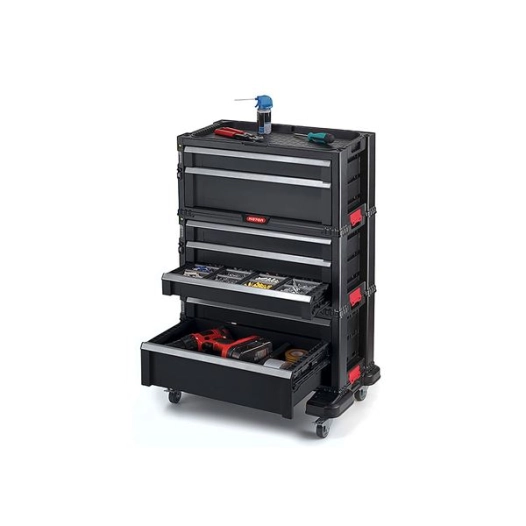 etabli à outils 7 tiroirs noir - keter