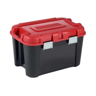 coffre de rangement 60 l 59 x 39.5 x h36 cm noir-rouge - keter